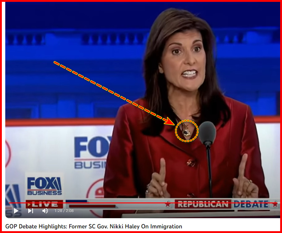 ‘nikki Haley Was Wearing A Necklace At And After 2nd Debate — But It Is Different Thought It 0523